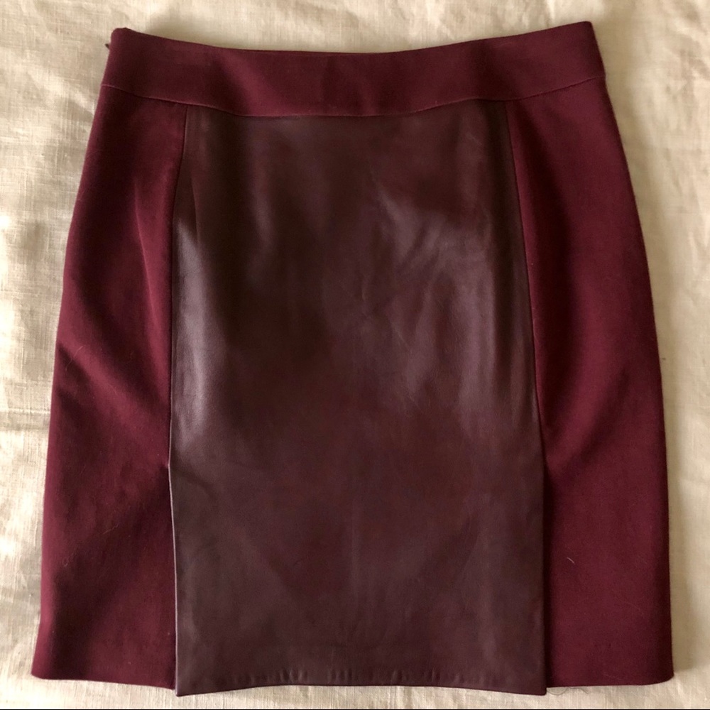 BR Monogram Leather Panel Skirt ❣️
